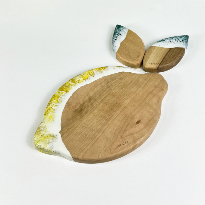 ხის დაფა - ლიმონი